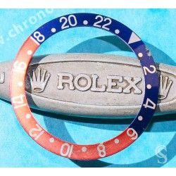 Rolex 70's Vintage Bezel insert Graduated Faded PEPSI Red & blue GMT MASTER 1675,16750 Watch inlay part