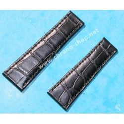 Original NEW 20mm For Daytona 116519, 116509 Genuine Crocodile Leather Band Black & Red color