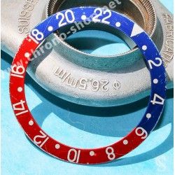 Rolex 70's Vintage Bezel insert Graduated Faded PEPSI Red & blue GMT MASTER 1675,16750 Watch inlay part