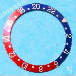 Rolex 70's Vintage Bezel insert Graduated Faded PEPSI Red & blue GMT MASTER 1675,16750 Watch inlay part