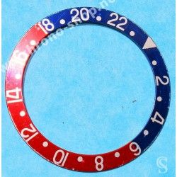 Rolex 70's Vintage Bezel insert Graduated Faded PEPSI Red & blue GMT MASTER 1675,16750 Watch inlay part