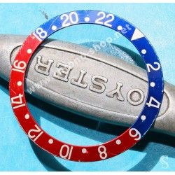 Rolex 70's Vintage Bezel insert Graduated Faded PEPSI Red & blue GMT MASTER 1675,16750 Watch inlay part