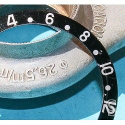 ROLEX 90's NOIR FAT FONT SERIFS INSERT GRADUE 24H LUNETTE MONTRES GMT MASTER 16700,16710,16760