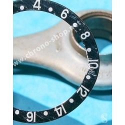 Rolex GMT Master watch Black color S/S 16700,16710,16760 Bezel 24H Insert Part FAT FONT SERIFS