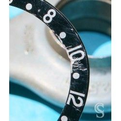 Rolex GMT Master watch Black color S/S 16700,16710,16760 Bezel 24H Insert Part FAT FONT SERIFS