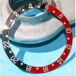 Rolex GMT Master Coke watch Faded Red & Black color S/S 16700,16710,16760 Bezel 24H Insert Part FAT FONT