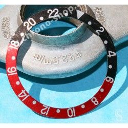 Rolex GMT Master Coke watch Faded Red & Black color S/S 16700,16710,16760 Bezel 24H Insert Part FAT FONT