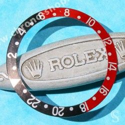 Rolex GMT Master Coke watch Faded Red & Black color S/S 16700,16710,16760 Bezel 24H Insert Part FAT FONT