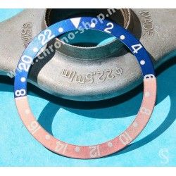 Rolex GMT Master watch Faded Serifs PEPSI Blue & Pink tons 16700,16710,16760 Bezel 24H Insert Part