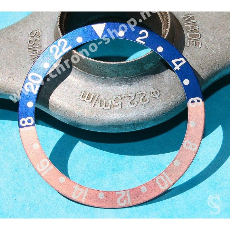 Rolex GMT Master watch Faded Serifs PEPSI Blue & Pink tons 16700,16710,16760 Bezel 24H Insert Part