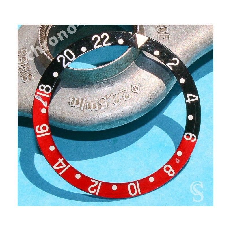 Rolex GMT Master Coke watch Red & Black color S/S 16700,16710,16760 Bezel 24H Insert Part