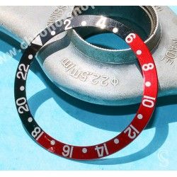 ROLEX 90's COKE NOIR FAT FONT SERIFS INSERT GRADUE 24H LUNETTE MONTRES GMT MASTER 16700,16710,16760