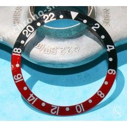 Rolex GMT Master watch Black color S/S 16700,16710,16760 Bezel 24H Insert Part FAT FONT SERIFS