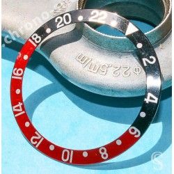 Rolex GMT Master watch Black color S/S 16700,16710,16760 Bezel 24H Insert Part FAT FONT SERIFS