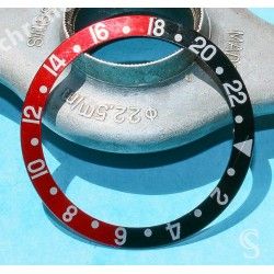 Rolex GMT Master watch Black color S/S 16700,16710,16760 Bezel 24H Insert Part FAT FONT SERIFS