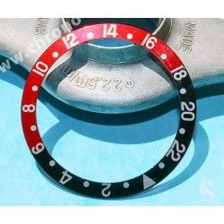 Rolex GMT Master watch Black color S/S 16700,16710,16760 Bezel 24H Insert Part FAT FONT SERIFS