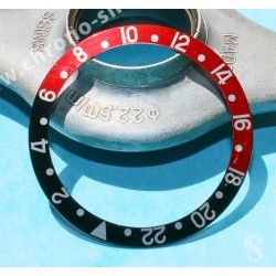 Rolex GMT Master watch Black color S/S 16700,16710,16760 Bezel 24H Insert Part FAT FONT SERIFS