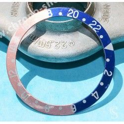 Rolex GMT Master watch Faded Serifs PEPSI Blue & Pink tons 16700,16710,16760 Bezel 24H Insert Part