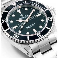 Rolex Submariner Saphir 14060,14060M Authentique Lunette Rotative Acier & insert Luminova montres de plongée