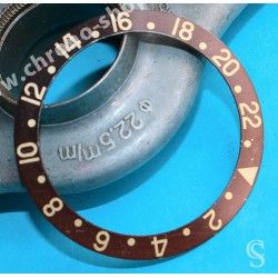 Rolex 70's Fat Font EXOTIC 1675 ,16750, 16753, 16758, 1675/8, 1675/3 GMT Master 18k TROPICAL color Watch Bezel Insert part