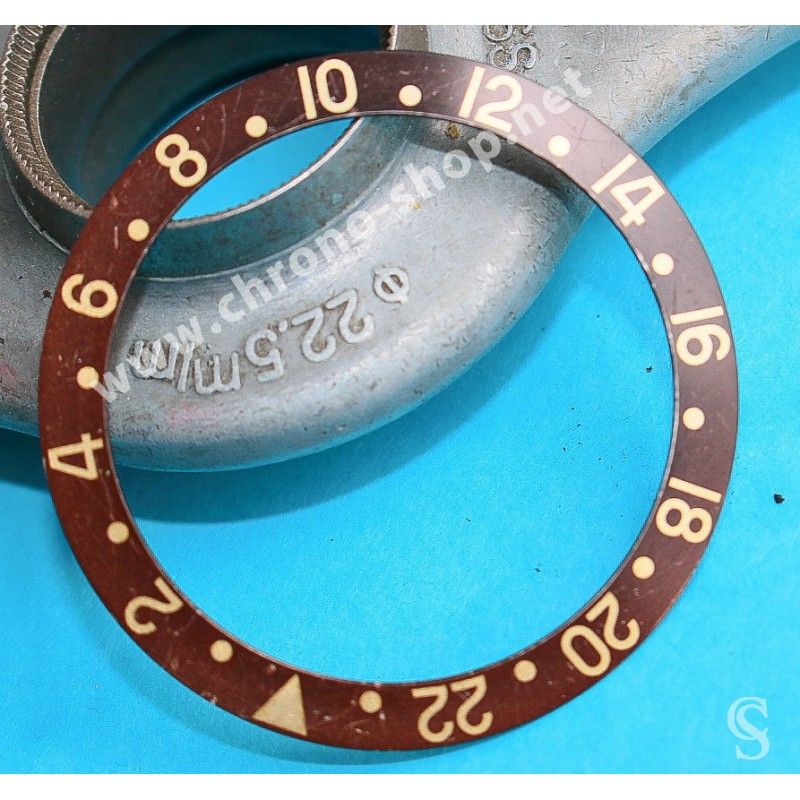 Rolex 70's CHOCOLATE-EXOTIC 1675 ,16750, 16753, 16758, 1675/8, 1675/3 GMT  Master TROPICAL color Watch Bezel Insert part