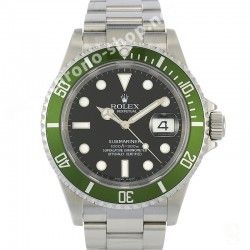 ROLEX AUTHENTIQUE & RARE 16610 LV INSERT VERT SUBMARINER DATE LIMITÉE LUMINOVA DISQUE DE LUNETTE