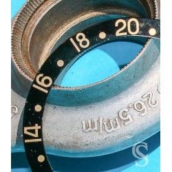Rolex Tutone Black & 18k Gold Rolex GMT Master 2 Watch 16718, 16713 Watch Bezel Graduated 24H Insert Part