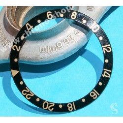 ROLEX RARE INSERT FAT FONT GRADUE 24H JAUNE & NOIR LUNETTE MONTRE GMT MASTER II 16713,16718