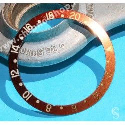 ROLEX VINTAGE & ORIGINAL BEZEL INSERT BITONS BRONZE FADED MONTRES GMT MASTER 16700,16713,16178,16710,16760