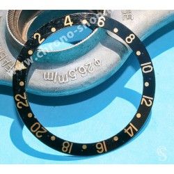 ROLEX RARE INSERT FAT FONT GRADUE 24H JAUNE & NOIR LUNETTE MONTRE GMT MASTER II 16713,16718