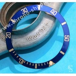 ROLEX RARE INSERT GRADUE LUNETTE BLEU MONTRES SUBMARINER DATE 16613, 16618, 16803, 16808