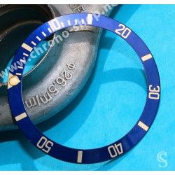 ROLEX RARE INSERT GRADUE LUNETTE BLEU MONTRES SUBMARINER DATE 16613, 16618, 16803, 16808