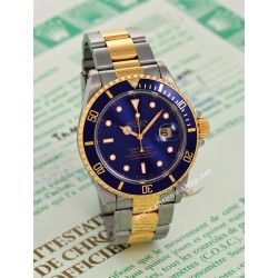 ROLEX RARE INSERT GRADUE LUNETTE BLEU MONTRES SUBMARINER DATE 16613,16618,16803,16808