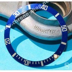 ROLEX RARE INSERT GRADUE LUNETTE BLEU MONTRES SUBMARINER DATE 16613,16618,16803,16808 LUMINOVA