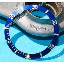 ROLEX RARE INSERT GRADUE LUNETTE BLEU MONTRES SUBMARINER DATE 16613,16618,16803,16808 LUMINOVA