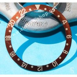 ROLEX INSERT GRADUE 24H FADED MARRON CUIVRE, BROWN LUNETTE MONTRE GMT MASTER II 16713,16718,16700,16710,16760