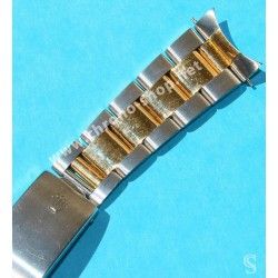 Rolex 1989 Genuine Tutone 78363 18K/SS 20mm Band bracelet Parts 16713, 16523 heavy links bitons