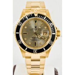 Rolex 90's Glossy Black color Submariner Date Tutone 16803, 16613, 16808, 16618 Watch Bezel Graduated Luminova Insert Part