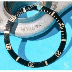 Rolex 90's Glossy Black color Submariner Date Tutone 16803, 16613, 16808, 16618 Watch Bezel Graduated Luminova Insert Part