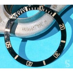 Rolex 90's Glossy Black color Submariner Date Tutone 16803, 16613, 16808, 16618 Watch Bezel Graduated Luminova Insert Part