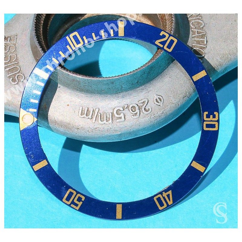 Rolex Submariner Date 18k Gold & 16613,16803,16808,16618 Watch Bezel Blue Insert Graduated Luminova