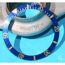 ROLEX RARE INSERT GRADUE LUNETTE BLEU MONTRES SUBMARINER DATE 16613,16618,16803,16808 LUMINOVA