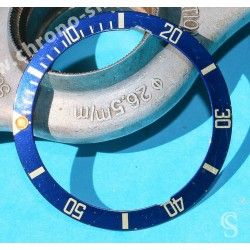 Rolex 90's Glossy Jet Black color Submariner Date Tutone 16803, 16613, 16808, 16618 Watch Bezel Graduated Tritium Insert Part