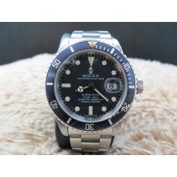 Rolex Vintage Black Submariner date watch Bezel Insert Tritium 16800, 16610, 168000 for sale