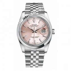 ROLEX Original Cadran Indexes bâtons Rose, Rosé métal Luminova MONTRES DATEJUST 116200,16200,16220,116234 CAL 3135