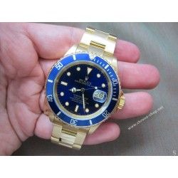 Rolex 90's Glossy Blue color Submariner Date Tutone 16803, 16613, 16808, 16618 Watch Bezel Graduated for sale