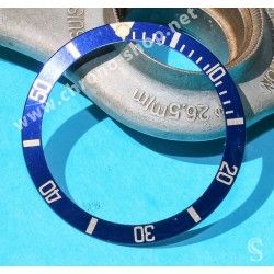 ROLEX RARE INSERT GRADUE LUNETTE BLEU MONTRES SUBMARINER DATE 16613,16618,16803,16808 LUMINOVA