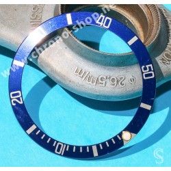 ROLEX RARE INSERT GRADUE LUNETTE BLEU MONTRES SUBMARINER DATE 16613,16618,16803,16808 LUMINOVA