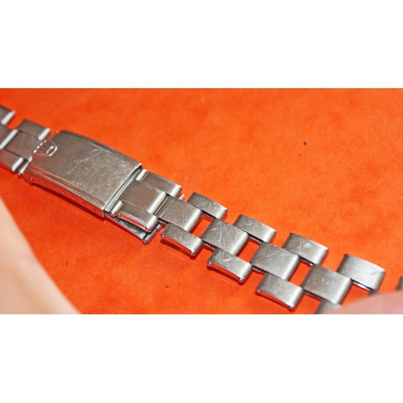 Vintage Genuine Expandable C.I 1970 Rolex 20mm S/S USA Oyster Riveted Band Bracelet 5512 5513 1680 5508 5510 6538 6536 1675 6542