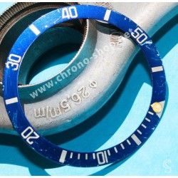 ROLEX RARE INSERT GRADUE LUNETTE BLEU MONTRES SUBMARINER DATE 16613,16618,16803,16808 LUMINOVA